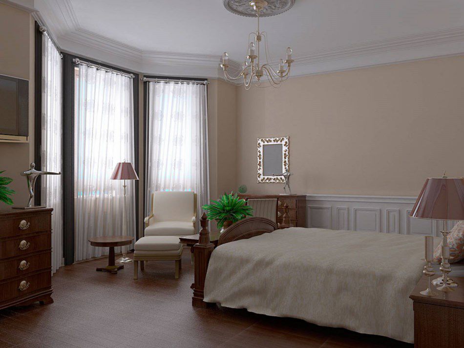 дизайн маленькой спальни со шкафом купе