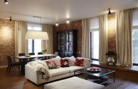 интерьер квартиры в стиле фьюжн